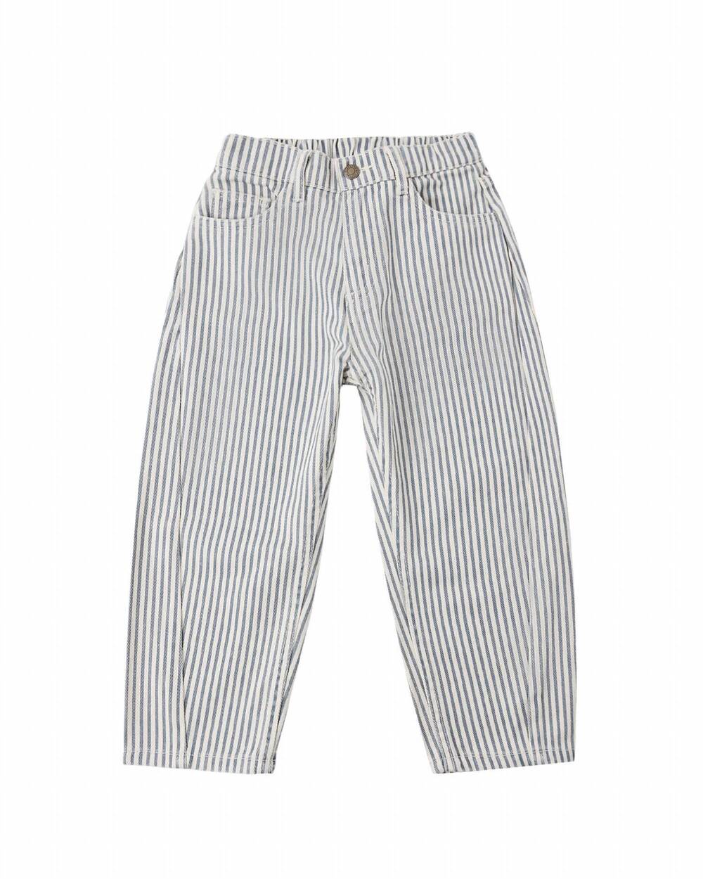 NEW RYLEE + CRU kid's barrel pant in railroad stripe